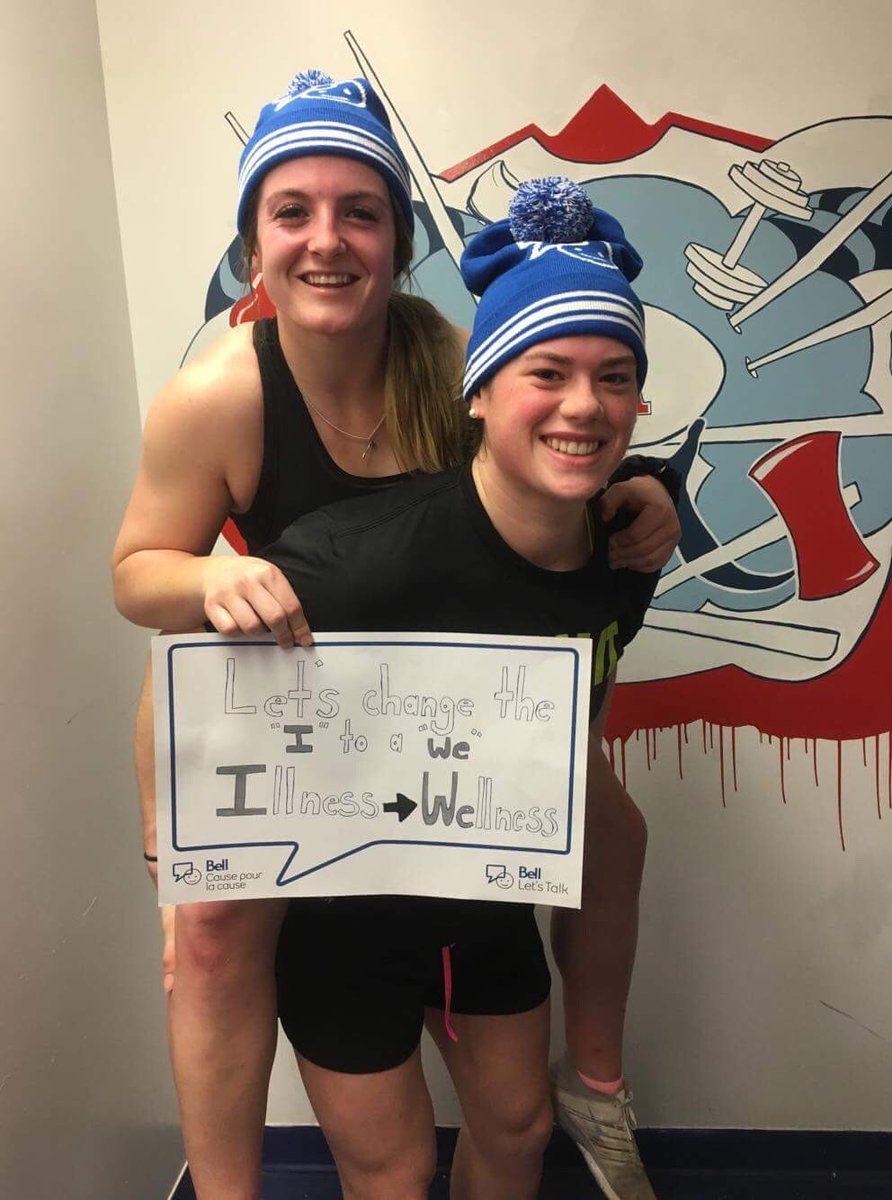 #BellLetsTalk about how we can change the “I” to “we” and change illness to wellness