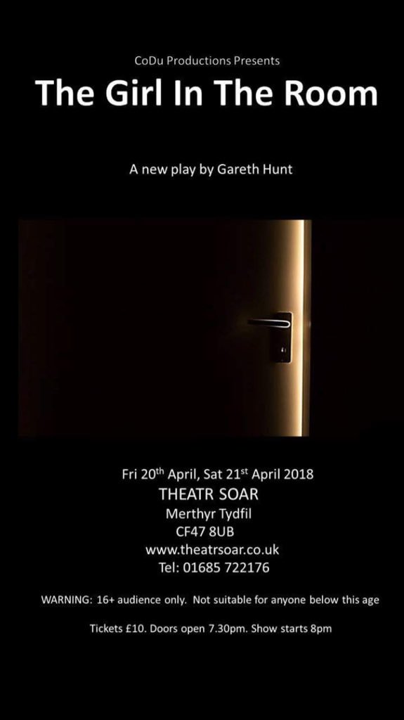 CoduProductions's tweet image. Tickets are now on sale for the new play by Gareth Hunt 'The Girl In The Room'. Available here:

uk.patronbase.com/_Soar/Producti…