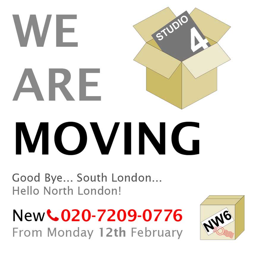 Exciting News! We are moving to our new office from 12th Feb. New telephone number is 020 7209 0776.