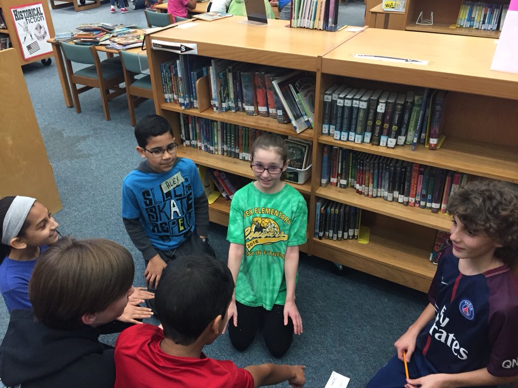 MrsWidstrand's tweet photo. More BOB teams off to a strong start! #BOB #BattleoftheBooks #Collaboration @apexescougars @ApexesL @MrsWidstrand https://t.co/cD5mGIAxQR