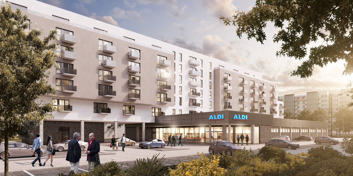 2000 neue Wohnungen will #Aldi in #Berlin bauen. Zwei Projekte sind in Umsetzung, 2019 könnten die ersten Wohnungen fertig sein. wahl.de/aktuell/kurz-n…