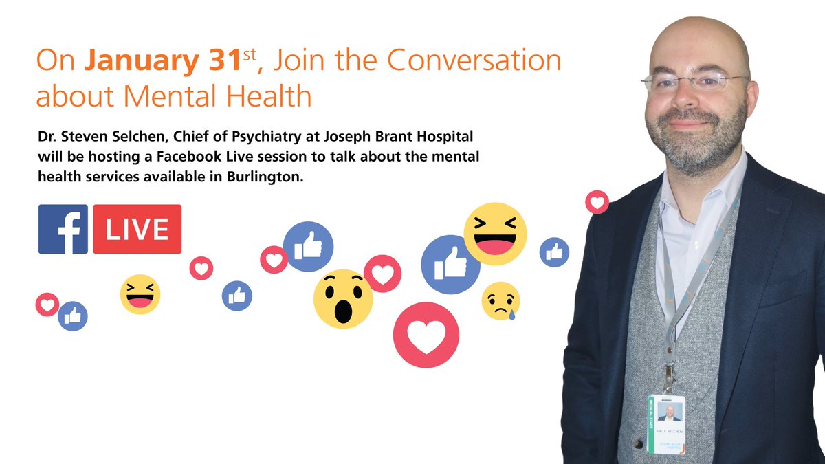 Jo_Brant's tweet image. #DYK 500,000Canadians are unable to work in any given week because of mental illness #JoinTheConversation today with Dr. Selchen Chief of Psychiatry at @Jo_Brant Today at noon #MentalHealthAwareness #MentalHealthMatters #BellLetsTalk