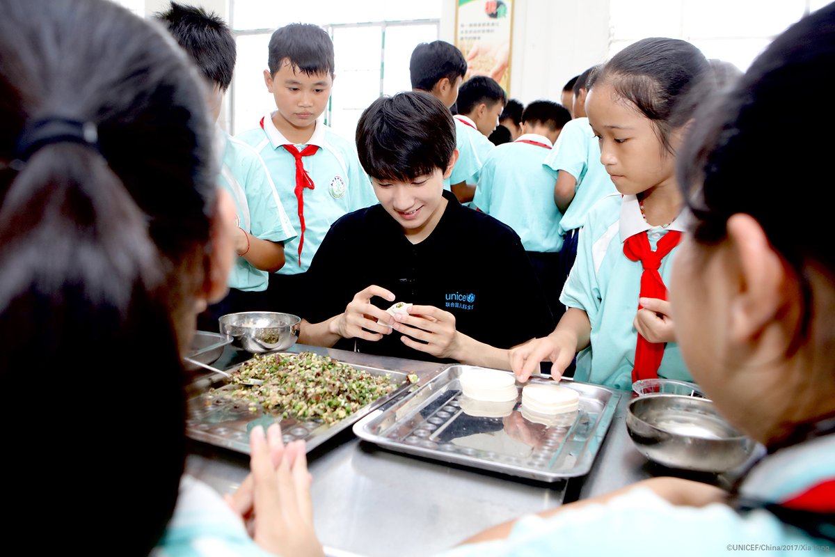UNICEFEducation's tweet photo. We could not be more excited that @UNICEF Special Advocate for #Education Wang Yuan is at the @UN for @UNECOSOC #Youth2030 👏 Forum!
This inspiring 17-yr-old teen idol is using his talent &amp; influence to promote quality #education. 
#RoyWangInNewYork #SDGs 
via @voicesofyouth https://t.co/LYPTFV633t