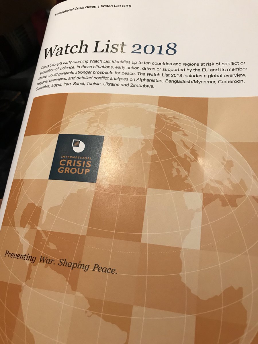 ricbdc's tweet photo. .@CrisisGroup’s @Rob_Malley making the case for the #EU to seize the current moment to ‘step-up and step-in’ and play a more assertive role on the world stage. #WatchList2018 #FutureofEurope #EUGlobalActor https://t.co/cmn5jOj2Vl