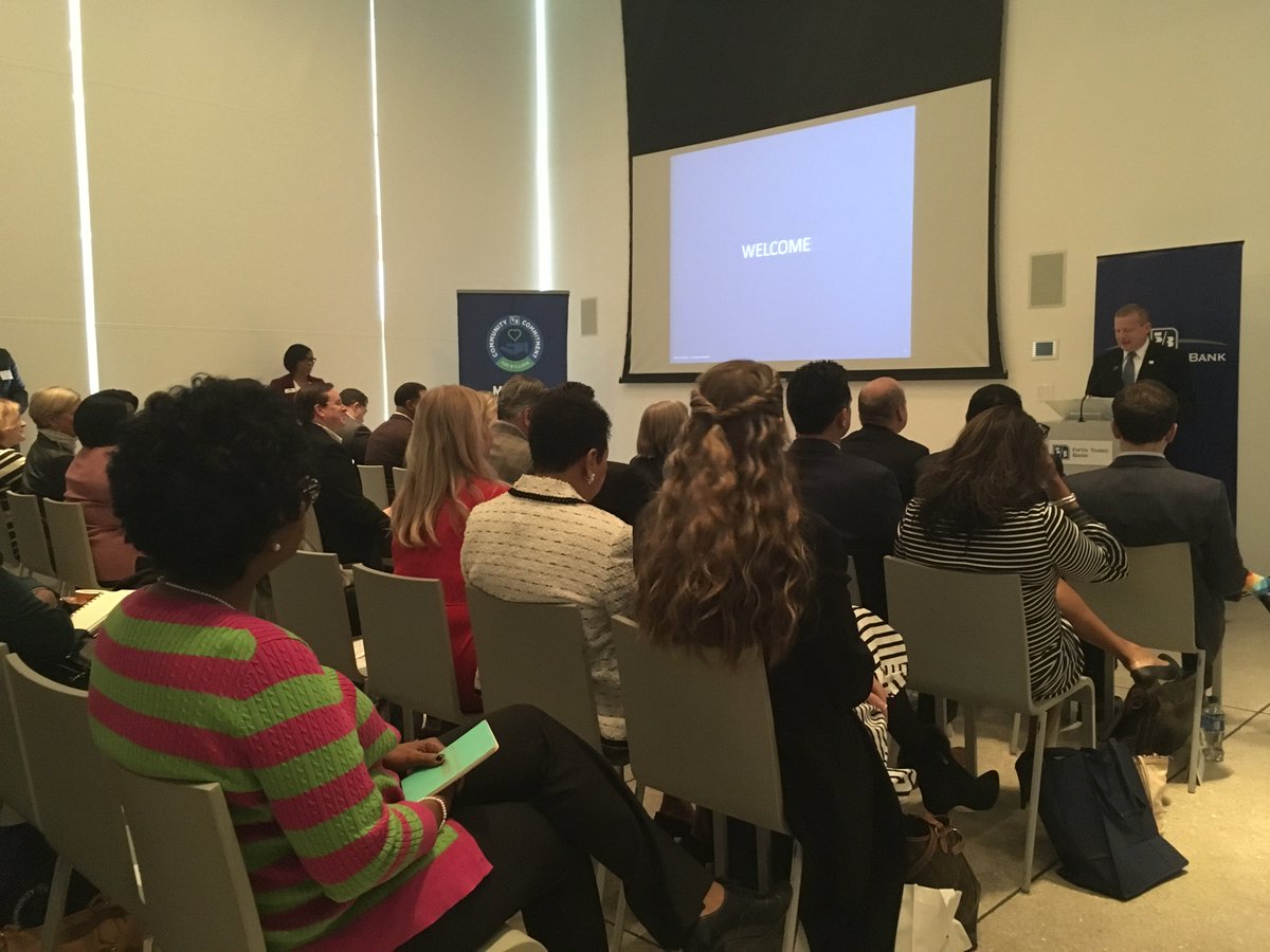 Happy to be attending the <a href="/FifthThird/">Fifth Third Bank</a> Strengthening Our Community Event &amp; Community Conversation in Tampa this morning!   #PartnersMakeItPossible #CDFIsInvest
