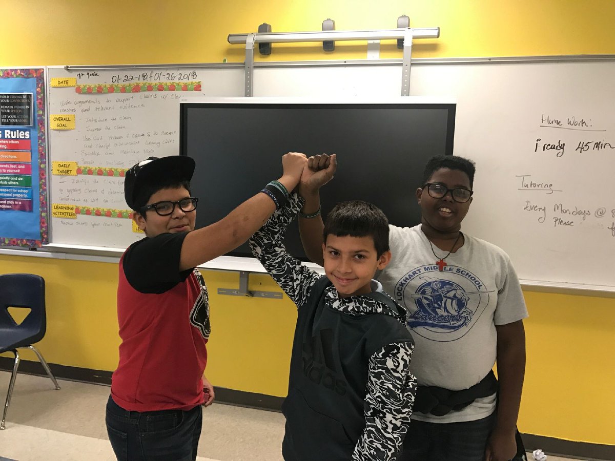ProjectPACEucf's tweet image. We love seeing our students not only rely on our staff but also on each other! These three students of Lockhart middle are known as the “Three Musketeers” they met through the program and are now close friends! 🙌#friendships #projectpace #ucf #forthekids #GoKnights #middleschool