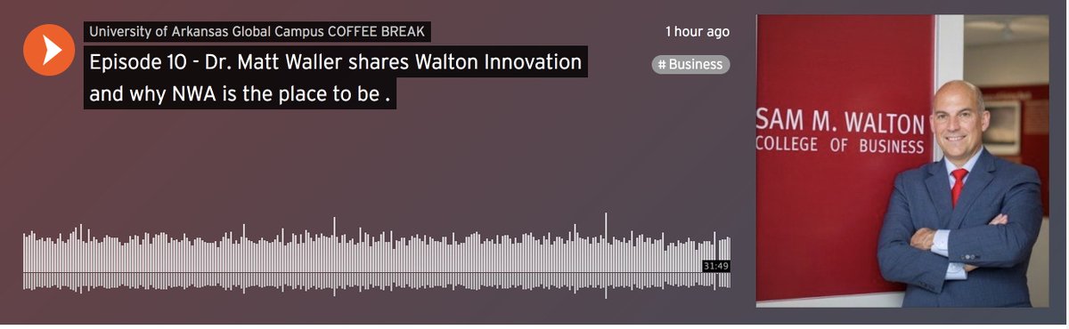 Dean <a href="/supply_chain/"></a> shares with <a href="/UAGlobalCampus/">University of Arizona Global Campus</a> why Northwest Arkansas could be the next Silicon Valley as a leader in technology, innovation and entrepreneurship. goo.gl/3Jez8a
