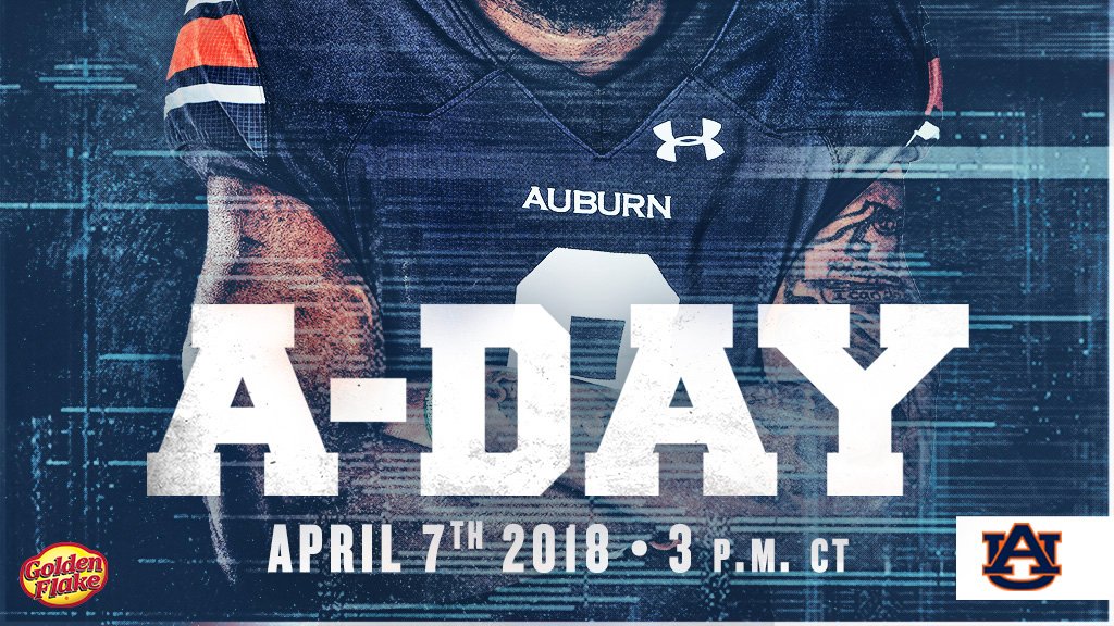 AuburnFootball's tweet image. Mark your calendars, #AuburnFamily!

A-Day (4/7) has been scheduled for 3 p.m. CT.

#WarEagle
