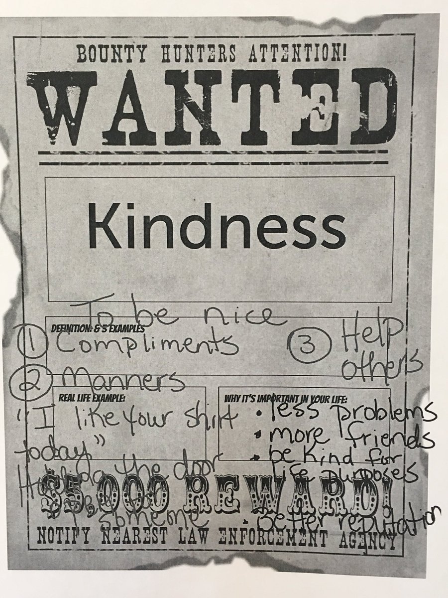 kristi_prejean's tweet photo. Character Strong Wednesday! #SJHCats #1stYearFire #characterlesson #kindness https://t.co/btVf1Td3lk
