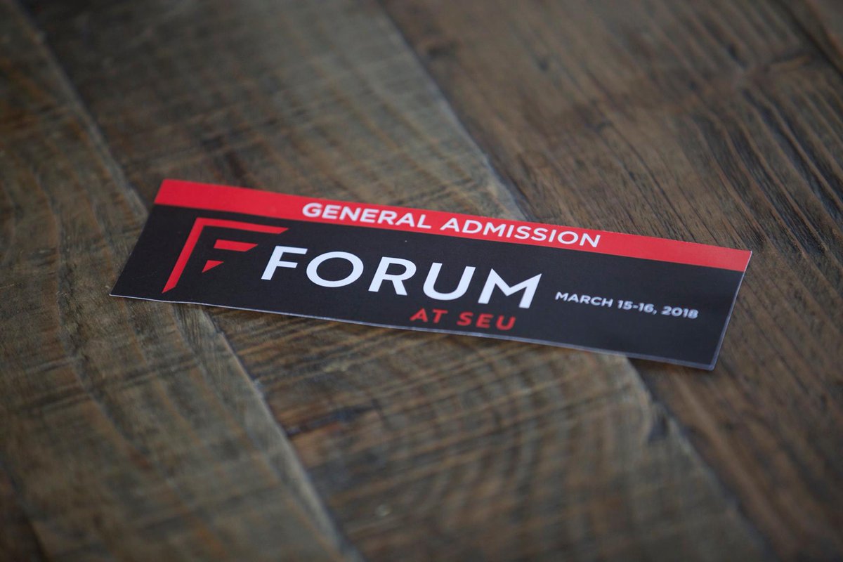 👉🏼 Enter to win a FREE General Admission ticket (valued at $149) to the Forum at SEU, March 15 &amp; 16! 👈🏼

How to enter:
✔️ Follow <a href="/SEUForum/">Forum at SEU</a>, then like and retweet this tweet. (Enter by midnight 2/6 to qualify.)

We'll announce the winner on February 7. Good luck!