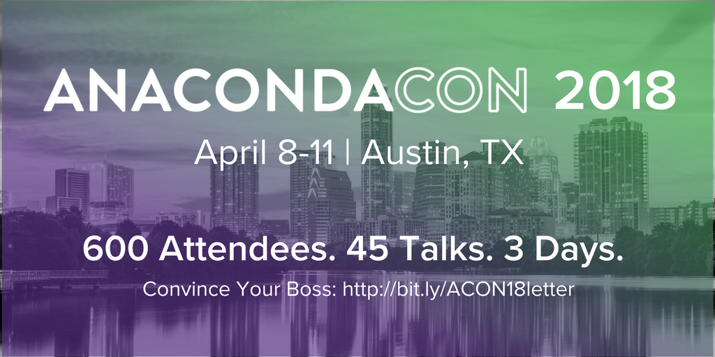 anacondainc's tweet photo. Use our new customizable justification letter to convince your boss to send you to #AnacondaCON! We can't wait to see you there: https://t.co/4iRPz4Cmqw #DataScience https://t.co/lUdCJdR61k