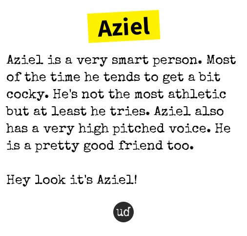 Urban Dictionary On Twitter: "@Woojoongkyaiya Aziel: Aziel Is A Very Smart  Person. Most Of The Time He Tends... Https://T.co/Rx0Qpvhwst  Https://T.co/T3Szi2J89N" / Twitter