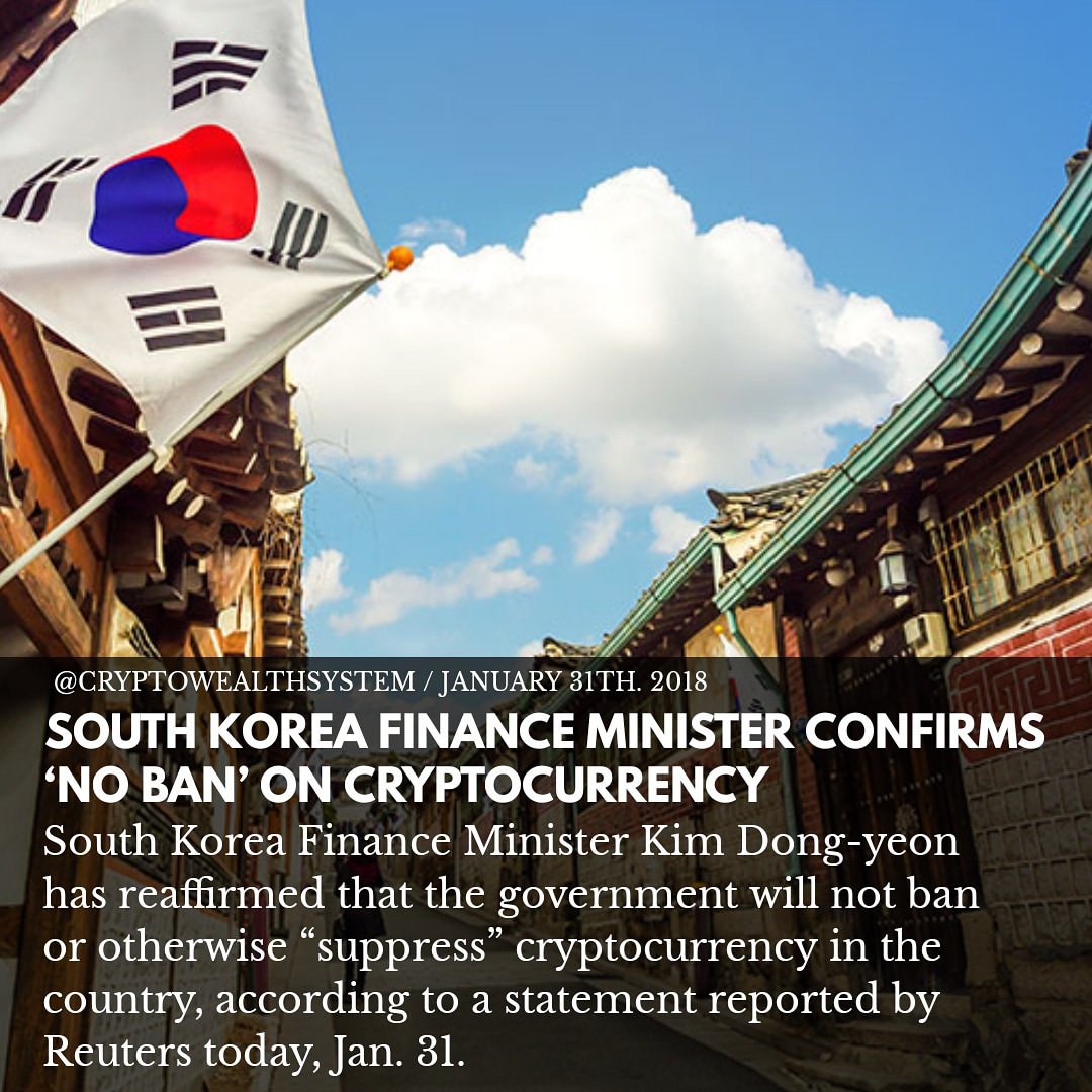 cryptowealths's tweet photo. https://t.co/8fKw9QHOHs

#SouthKorea #Bitcoin #cryptocurrency #BlockChain https://t.co/O2dISQiLXV