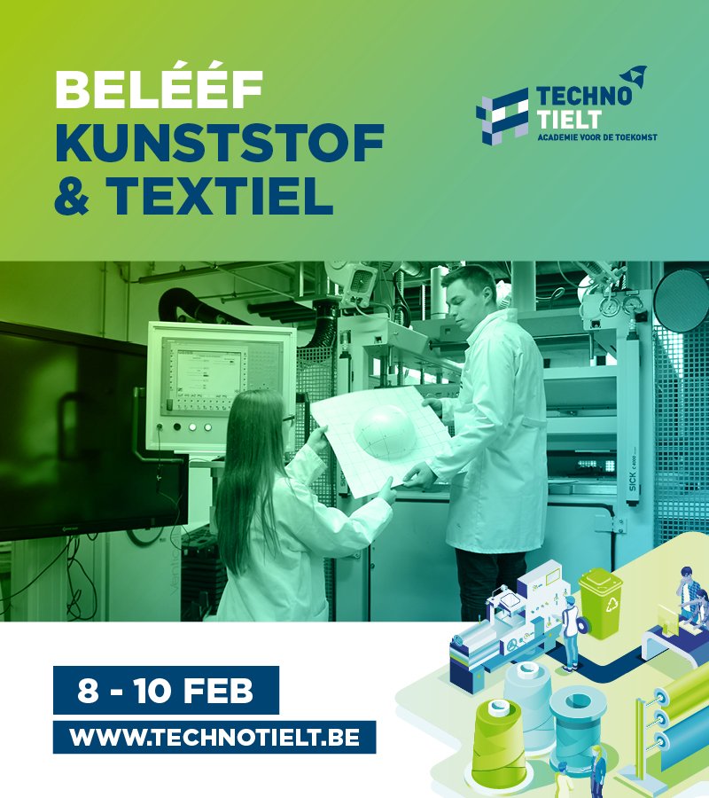 FVTwvl's tweet photo. Er is een sterke vraag naar medewerkers in de kunststofsector op alle niveaus! Volg net als Kelly en Lucas de master Kunststofverwerking volgen bij @KULeuvenBrugge #technotielt https://t.co/128F1jO7sS https://t.co/Mm4I8hBf0K