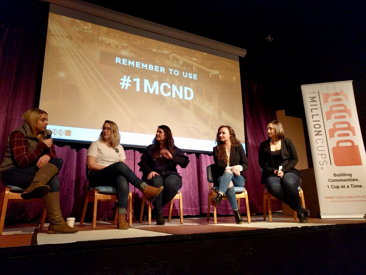 DowntownBisND's tweet photo. Every Wednesday-an awesome event called 1 Million Cups happens at @DakotaStageLtd in Downtown Bismarck.. today one of our very own Downtown Members- @BismarckMag took the stage to talk about their new River+Ranch Magazine that launches tomorrow! #supporteverythinglocal #1mcnd https://t.co/O2PxXydFH3