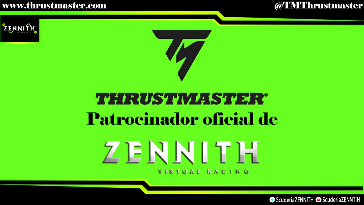 ZennithEsports's tweet photo. Y llego el momento!!
Tenemos el placer de anunciar a @TMThrustmaster como nuevo patrocinador del equipo!!

Con esto damos un gran paso en el crecimiento de ZENNITH y nos ayudara para seguir mejorando!!

#Thrustmaster
#Unpasomas
#Kryptonite https://t.co/eU1e82snkF