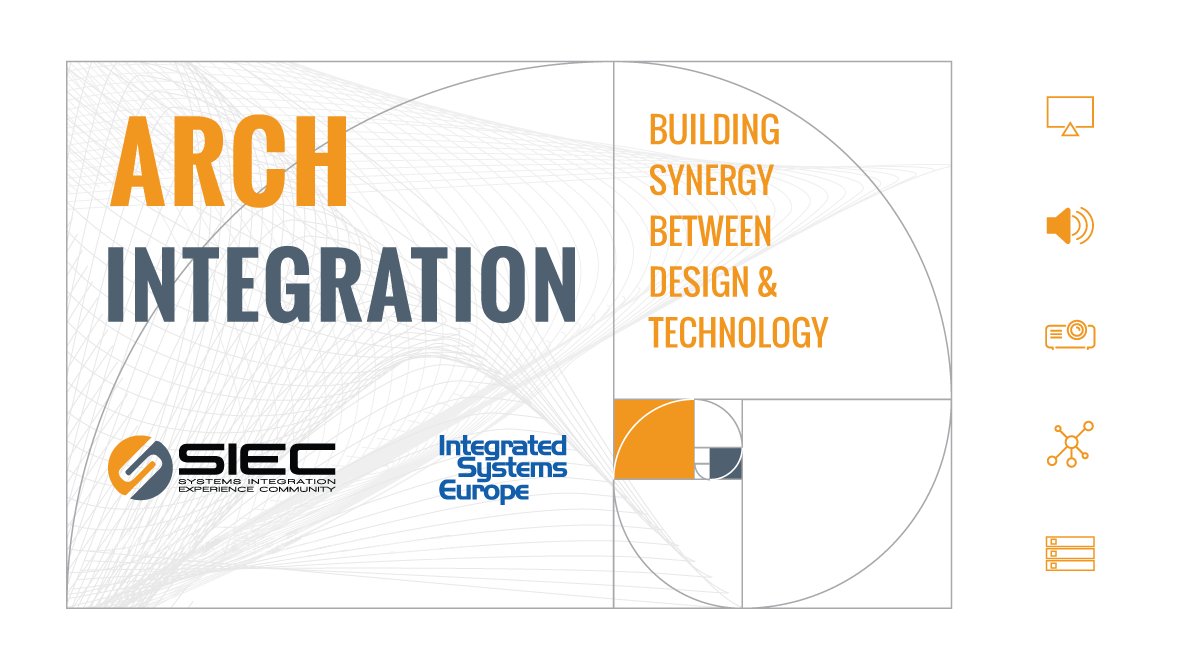 SIEC_Community's tweet photo. #ArchIntegration: Special Interest Group Programme at @ISE_Show 
#SIEC è a fianco degli organizzatori per un progetto di #sinergia tra il mondo dell'#architettura/#design e le tecnologie #AudioVideo. #inviaggioconsiec #AVC #avtweeps https://t.co/3DPKPNeMXf https://t.co/lb2yoZFLuO