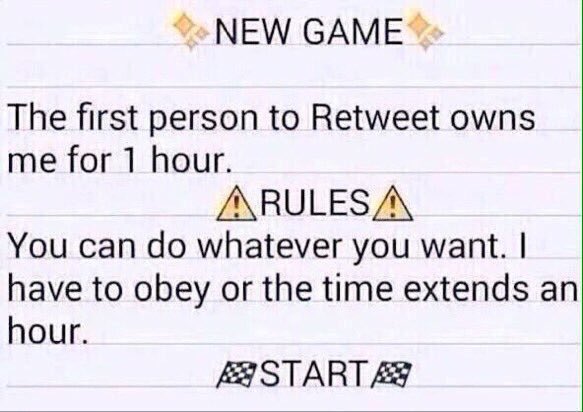 Writer: Ruby you’re doing this with your friends and your friends only, if you see someone you don’t know retweet, ignore them. (RWBY characters only basically, preferably girls)

Ruby: “Okay, I can do that. Let it begin!” She giggles cutely and looks around.