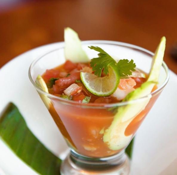 Looking to spice up your lunch break? Try our deliciously tangy ceviche, a medley of white fish, scallops and shrimp garnished with avocado and cilantro.