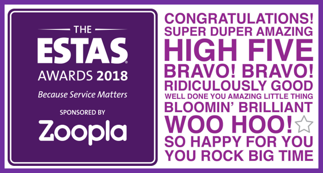We just have to congratulate everyone involved in The ESTAS Estate &amp; Letting Agent awards again, we are still pinching ourselves, a fantastic 36,313 reviews from YOUR clients WOW what an achievement!
20th April really is going to be a day to celebrate! #servicematters <a href="/THE_ESTAS/">The ESTAS</a>