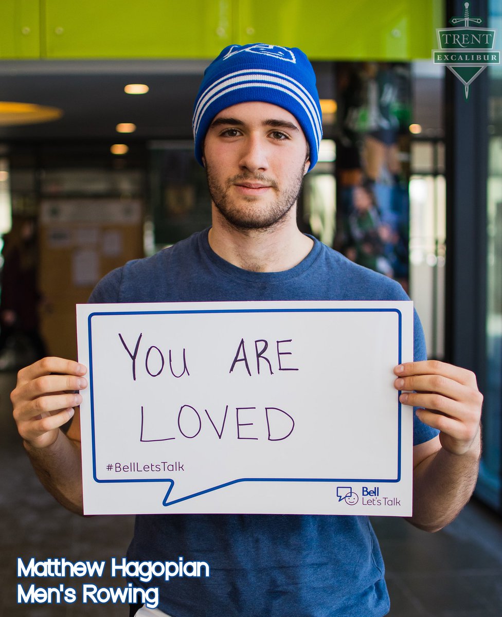 Remember that YOU are loved. #BellLetsTalk 💙