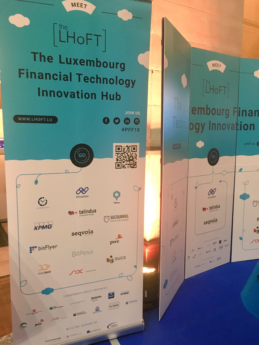 The_LHoFT's tweet photo. Paris Fintech Forum is slowly coming to an end. Thank you so much to all the startups, partners and members who joined the #LHoFT for this 2 days event. Great energy, awesome community 👏#welcomeinluxembourg #fintech #startups #collaboration #europe #PFF18 https://t.co/tO6YbxkDyV