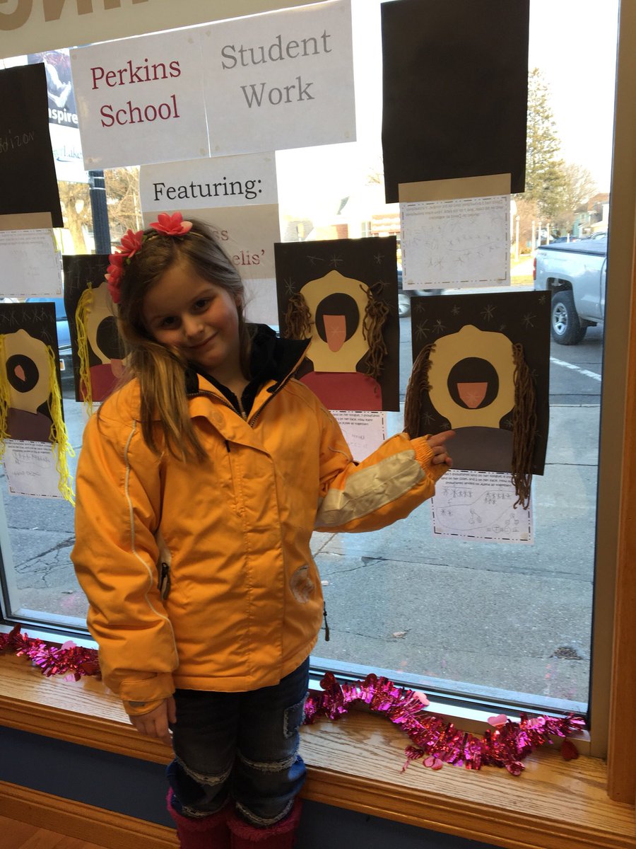 Alena is so proud her work that is displayed at Ruffalo Appliance! #NCSDLearns