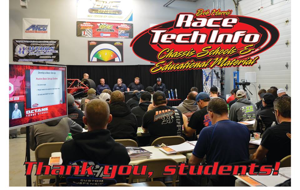 BobHarrisEnt's tweet image. We want to take a moment to thank all of the Race Tech Chassis School students who attended the 4-Link school last weekend, either in person or online. We hope you are all able to apply some of your new knowledge to your race program this season! #KnowledgeIsSpeed