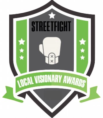 SproutLoud's tweet photo. We’re honored to receive the @streetfightmag 2018 Local Visionary Award for Most Effective Integration with an External API. @SproutLoud is proud to give Brands and Local Partners highly sophisticated insight to improve the ROI of their Marketing Strategy #SFSW18 @telmetrics https://t.co/DhAvIcVIGf