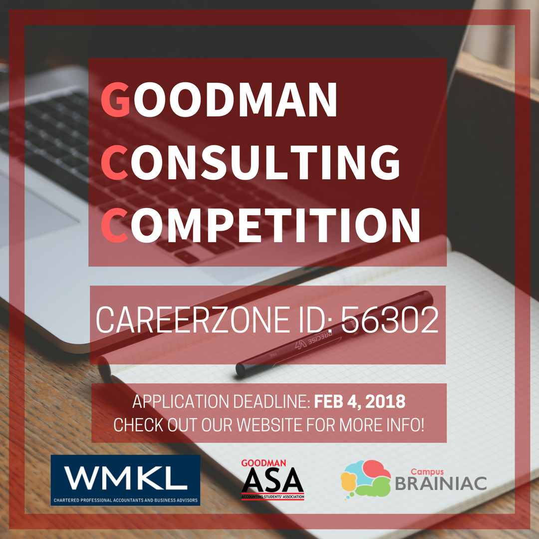 GoodmanASA's tweet photo. Hey everyone, the careerzone ID is finally up! Spots are filling up quickly, so make sure to apply before the deadline! https://t.co/h2RrJnRDaw