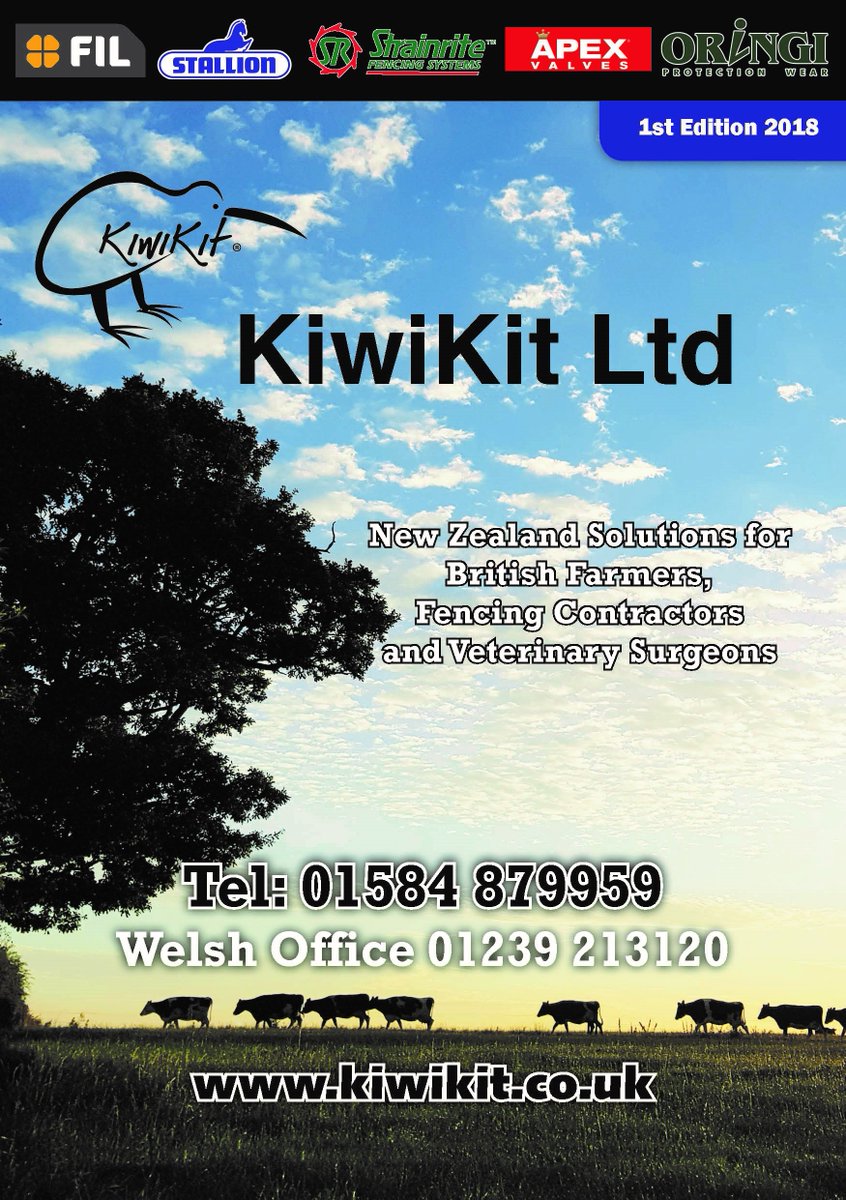 kiwikitroxan's tweet photo. The new 2018 KiwiKit catalogue is hot off the press.
To receive your complimentary copy please email us your name and postal address to enquiries@kiwikit.co.uk
#farming365 #kiwikit #teamdairy #teambeef #teamsheep https://t.co/NaZLU668MB