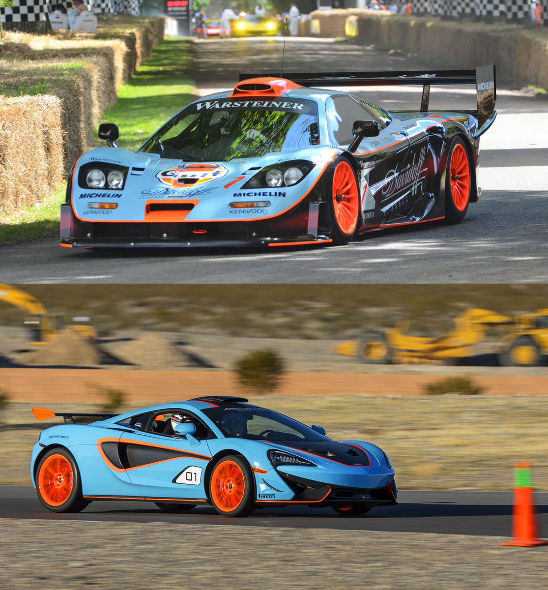 mclarennbeach's tweet photo. MSO X chassis #01 in Fistral Blue with Day Glow accents: inspired by the #McLaren F1 GTR chassis #28R which made its debut on the Nurburgring in in 1997. https://t.co/JqDPrUpP9H