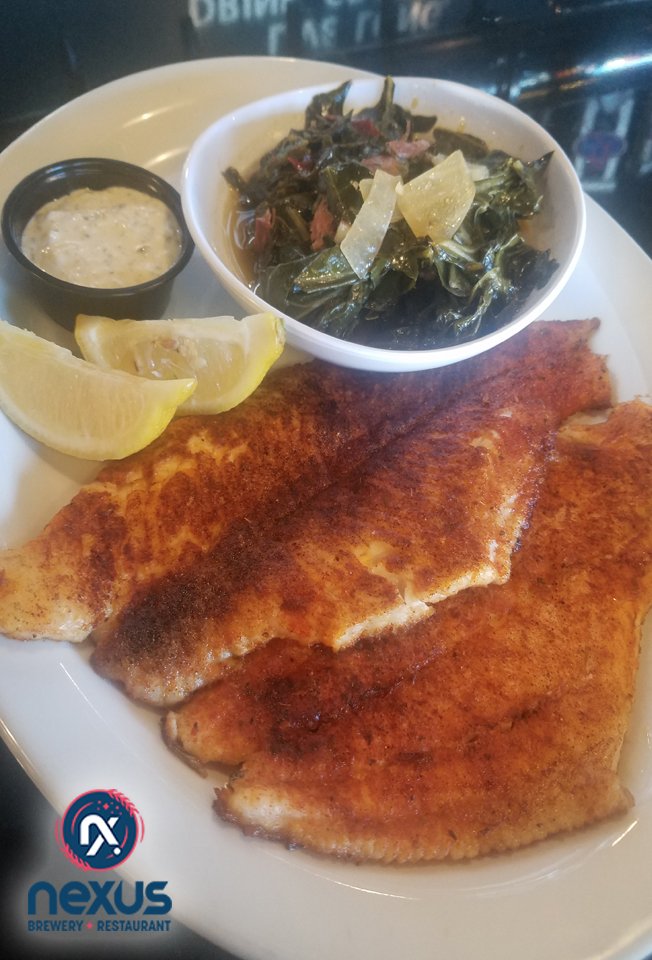 NexusBrewery's tweet photo. Blackened Catfish and Greens- You don't have to wait for Cheat Day, come in and try some of the many healthy dishes we offer!
*Swap out the fried for blackened and still stay on track with your resolution.
https://t.co/jFbbwUzjt8
@abqfoodies #bestbarfood #bestincity https://t.co/cqjK4uXbpH