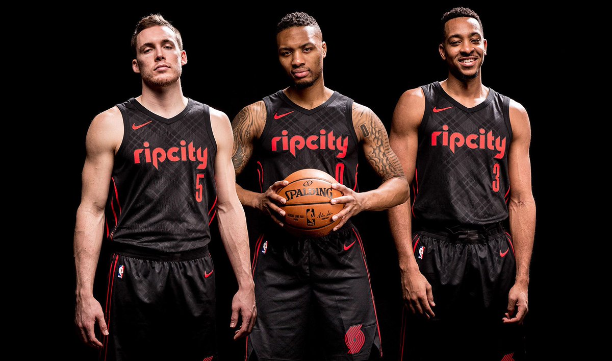 trail blazers jersey 2018