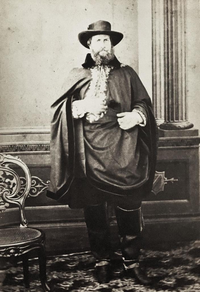 Picture of Pedro II of Brazil  in 1865  in Uruguaiana in the province of Rio Grande do Sul, during the Paraguayan War