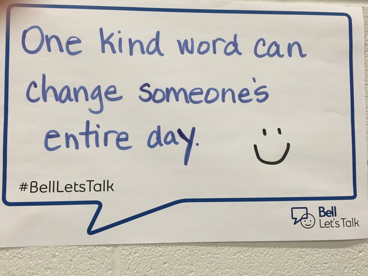 #BellLetsTaIk #WeAreKPR <a href="/kprschools/">KPRDSB</a> one kind word can make someone's day!