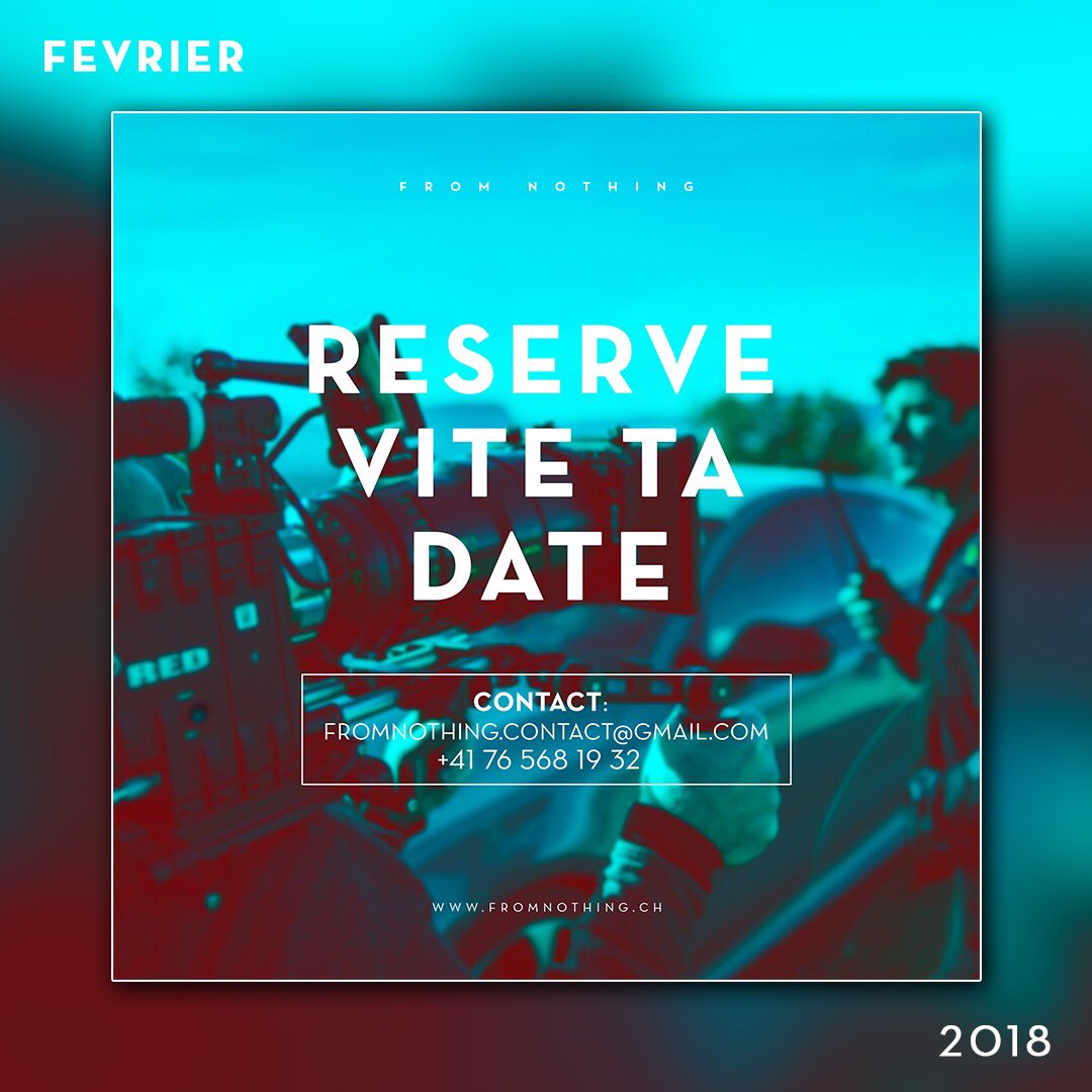 FROM NOTHING (@from_nothingfn) on Twitter photo ** F É V R I E R **
Réserve vite ta date pour le mois de Février. ❄️❄️
📲 +41 76 568 19 32
📩 fromnothing.visual@gmail.com
fromnothing.ch ** F É V R I E R **
Réserve vite ta date pour le mois de Février. ❄️❄️
📲 +41 76 568 19 32
📩 fromnothing.visual@gmail.com
fromnothing.ch