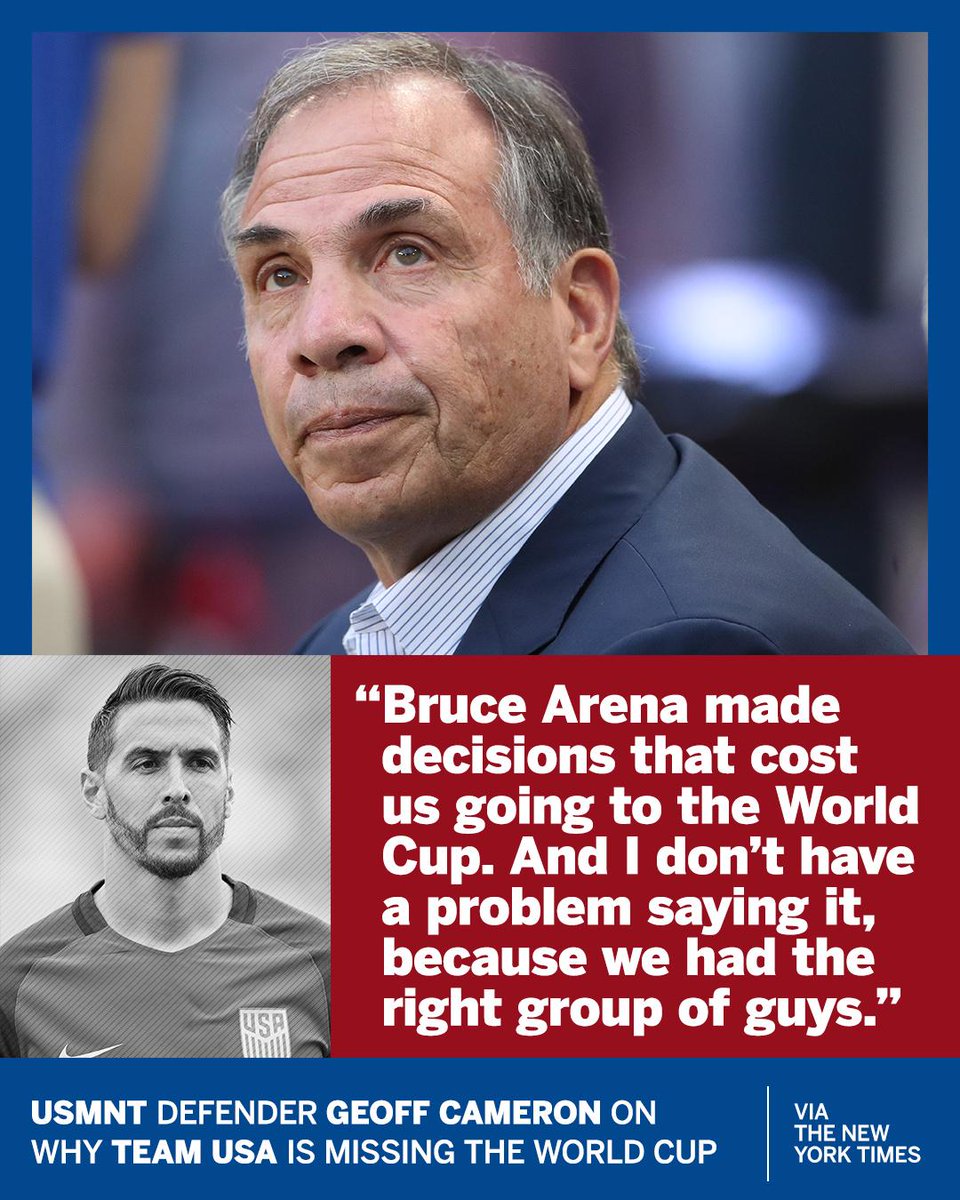 Geoff Cameron got candid about the U.S. men's national team missing the World Cup.