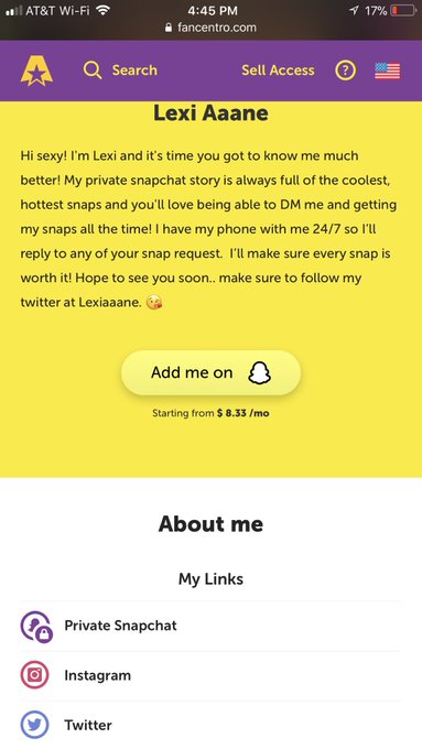 Make sure to follow @LexiAaane  on Fancentro.. below is the link to Unwrap this Hotties SnapChat sexy<a class="tags" href="/tag/lexiaaane">@lexiaaane</a><a href="/tag/snapchat"class="tags"><span>#snapchat</span></a><a href="/tag/fancentro"class="tags"><span>#fancentro</span></a><a href="/tag/lexiaaane"class="tags"><span>#lexiaaane</span></a>