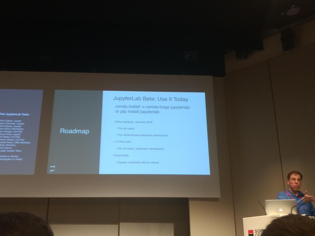 DaryaChyzhyk's tweet photo. Discovering new concept of 'extensions' in #Jupyterlab with @jason_grout at @PydataParis #jupyterlab #pipinstall #pydataparis https://t.co/S2kha7iKnZ