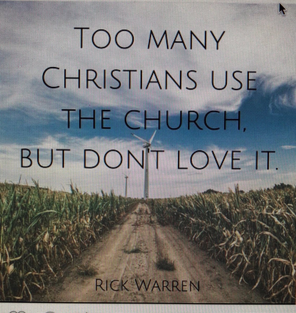 blkpasz's tweet photo. The challenge is to love the church n her Christ; not use them for our agenda r gain https://t.co/4iWvsEpic4