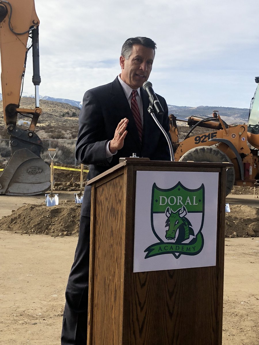 MayorSchieve's tweet photo. Beautiful day for a groundbreaking at Doral Academy! The scenery was breathtaking &amp; the education will be outstanding. Thank you @washoecounty @guinasso @daniellecherry @PatHickeyNevada @BobluceyNV @GovSandoval for keeping our children first! https://t.co/dT8Z3D2q3B