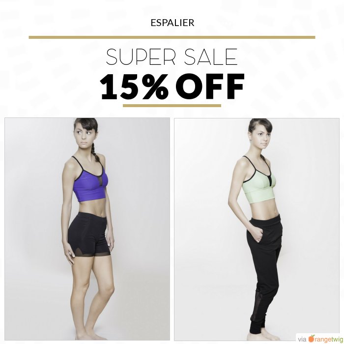ESPALIER_SPORT's tweet photo. 15% OFF select products. Sale ending soon! #SALE details: https://t.co/1afS4YK0Wd https://t.co/9H8d6Tz8iv