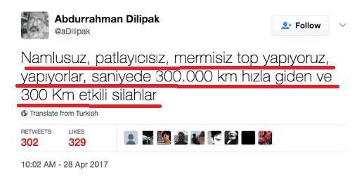 Keneviri verip  Afrine gönderelim Aptirraman'ı !