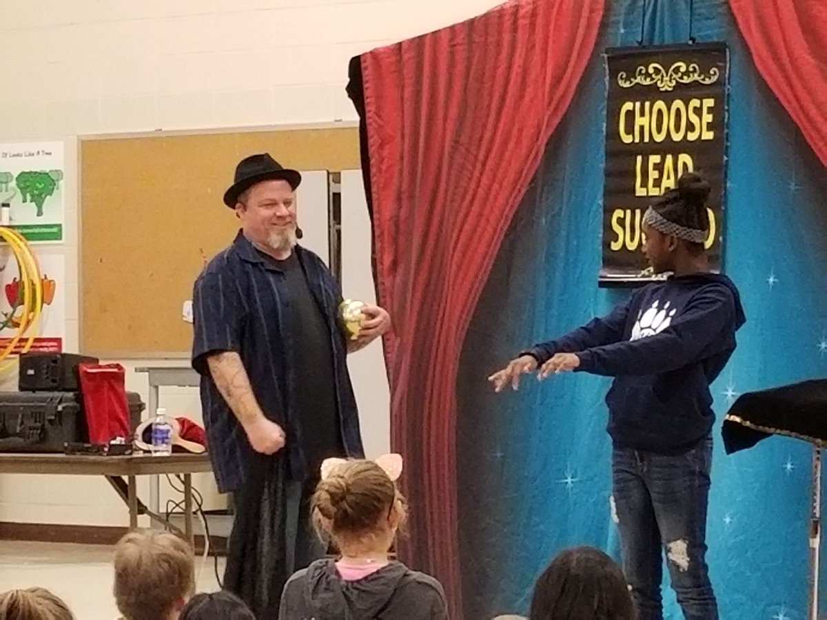 Our own Dakota being a star at our recent assembly.