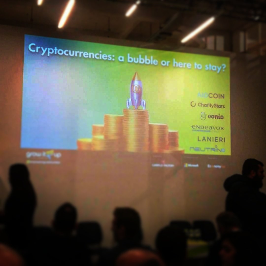 FlavioSantaluc2's tweet photo. Cryptocurrencies:a bubble or here to stay? #entrepreneur #GEEM #bitcoin #aidcoin #lanieri #cariplofactory #cryptocurrency #endeavor #growitup #expansion #economyup #icon #tomorrow #token #future #distruption #distruptionisnow #entrepreneursofinstagram #socialmedia https://t.co/HzIRPY2DDN