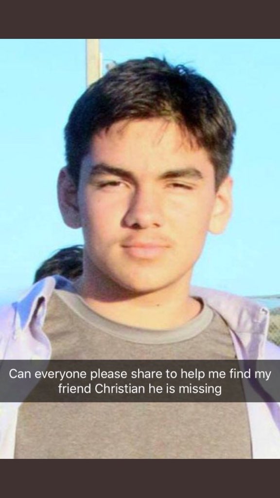 blondie_girl994's tweet photo. Please retweet and help find my soccer coaches son he went missing yesterday 1/30/18 and was last seen at Evergreen Valley High School. https://t.co/T2mJe0mWqH
