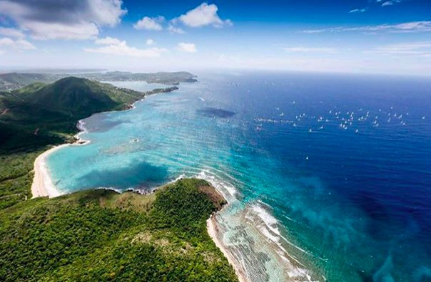 You know the advert which says "sailing in prestine waters..."? We've got that covered hands down - Have you booked your flights yet for Antigua Sailing Week 2018? Make it happen! #RendezvousBay
 See you soon! ⛵🇦🇬💙 
#LoveAntiguaBarbuda 📸 @island_wings