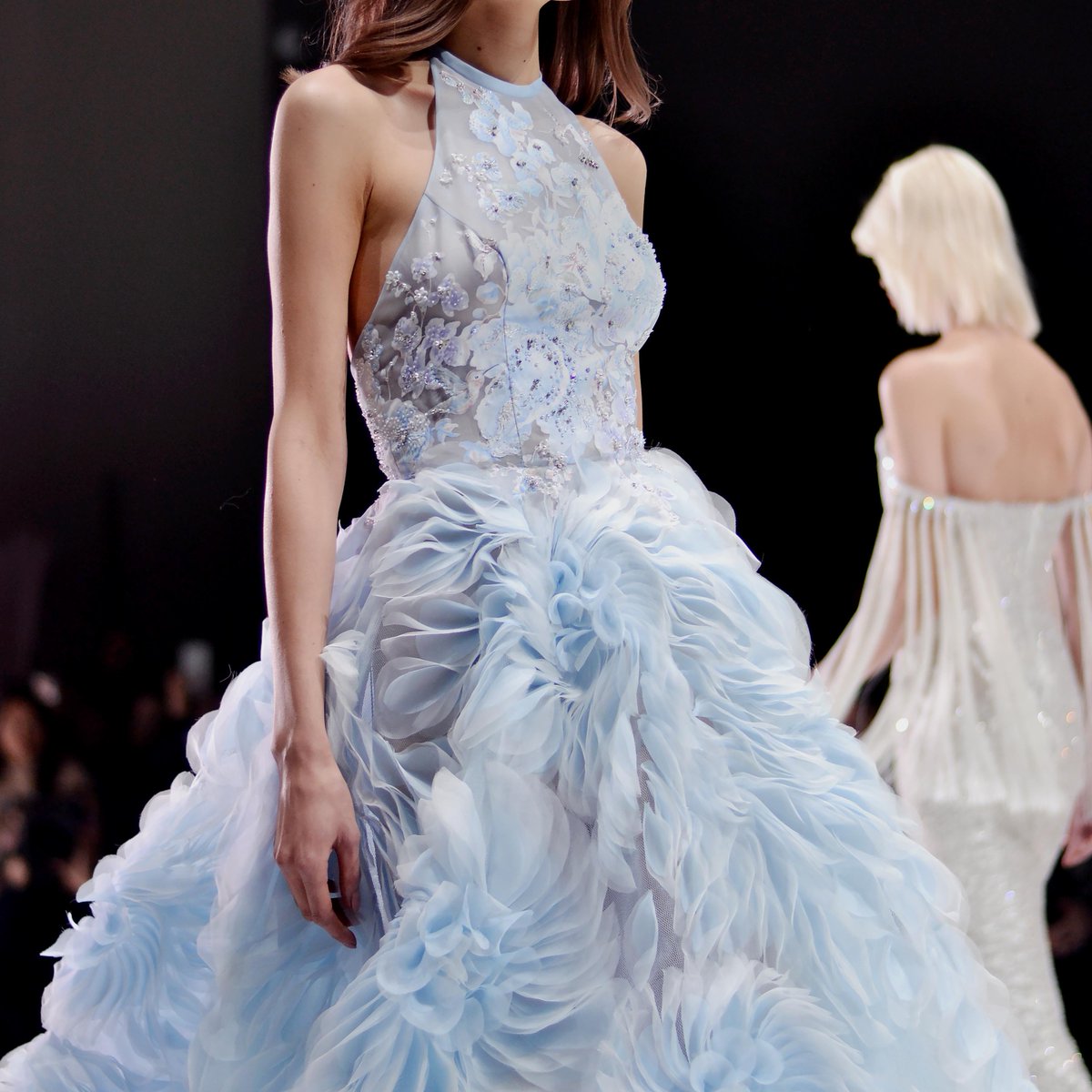 ralph and russo blue dress