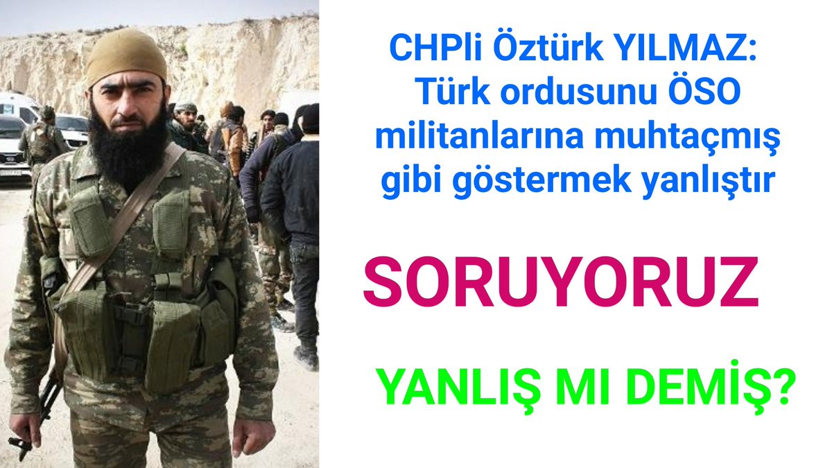 ysm_akl's tweet photo. Türk ordusu her zaman destan yazdı!
İmkansız denileni başardı!
Bütün dünya önünde saygıyla eğildi!
Şimdi ÖSO' yla bir tutulamaz diyen kişi linç ediliyor!
Hadi oradan..!

Vatan sevgisi görmek isteyen,
       👇👇👇
@ozturkyilmazCHP burada

#SeninleyizÖztürkYılmaz https://t.co/lj56wJjzBJ